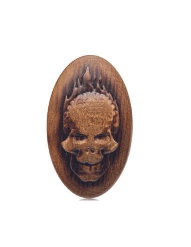 Xanitalia Pro Spazzola da barba professionale in setole di cinghiale skull oval palm brush