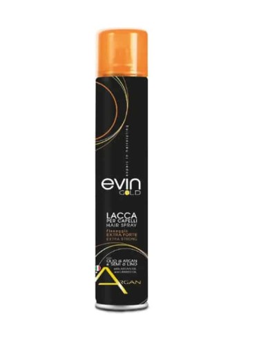 Bergen Evin Gold Lacca spray per capelli extra forte con olio di argan e semi di lino 500 ml