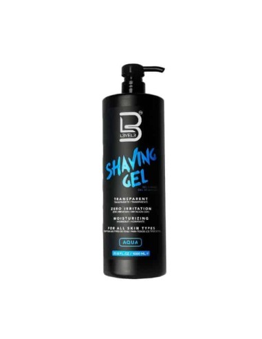 L3VEL3 Shaving Gel aqua - gel da rasatura trasparente 1000 ml