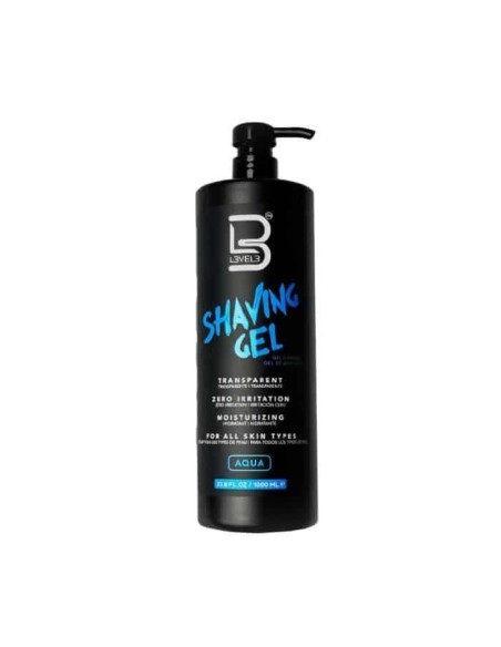 L3VEL3 Shaving Gel aqua - gel da rasatura trasparente 1000 ml
