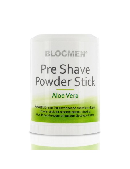 BlocMen Aloe vera stick di polvere pre rasatura per rasoio elettrico 60 g