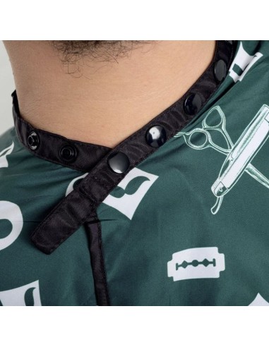 Xanitalia Pro The Barber Mantella da taglio con 6 bottoni chester green xl 128 x 150 cm