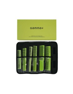 GammaPiù Set pettini da taglio con astuccio professionale 6 pz