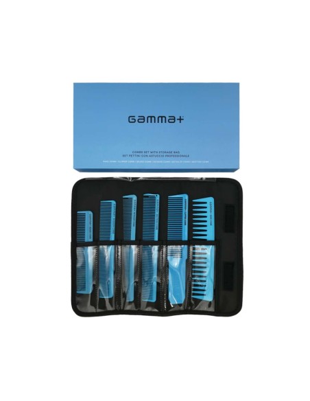 GammaPiù Set pettini da taglio con astuccio professionale 6 pz
