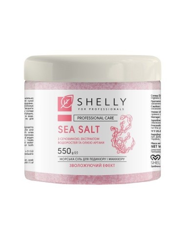 Shelly Sale per Pediluvio e maniluvio con urea,estratto di alghe e olio di argan 550 g