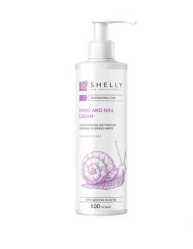 Shelly Crema mani e unghie con allantoina, estratto di lumaca e olio di karité 500 ml