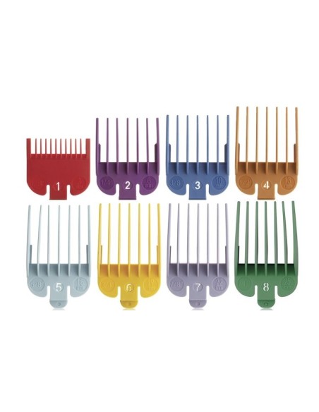Xanitalia Pro Set 8 rialzi in plastica universali per tagliacapelli tosatrici barber (1,5/3/4,5/6/10/13/16/19/22/25 mm)