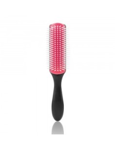 Xanitalia Pro Spazzola districante per capelli ricci con cuscino rosso in silicone 7 file