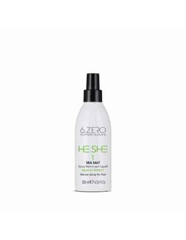 6.ZERO He.she Sea Salt Spray marino per capelli effetto spiaggia 200 ml
