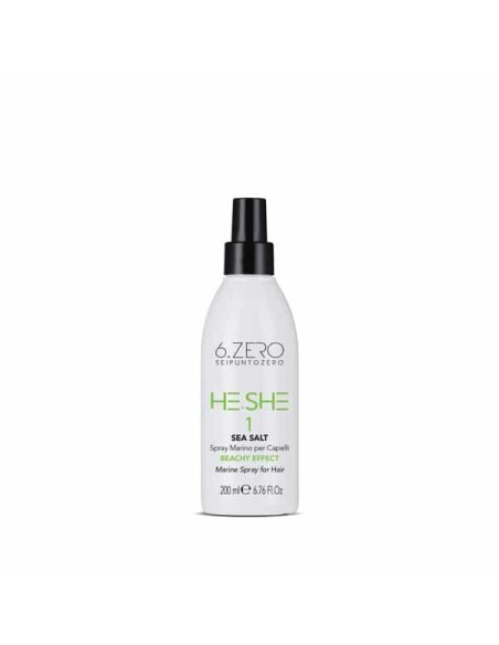 6.ZERO He.she Sea Salt Spray marino per capelli effetto spiaggia 200 ml