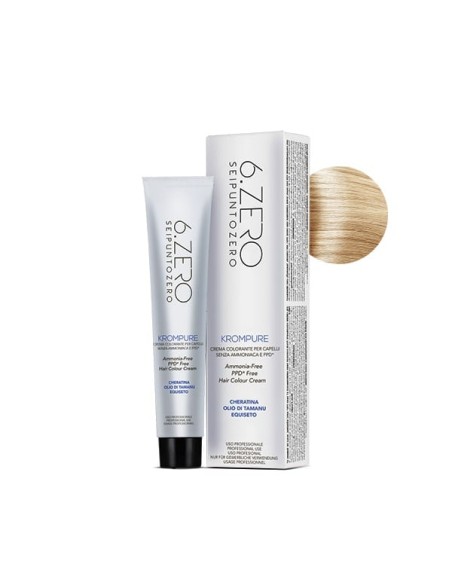 6.ZERO Krompure 10.31 Biondo Chiarissimo Platino Dorato Cenere 100 ml No Ammoniaca