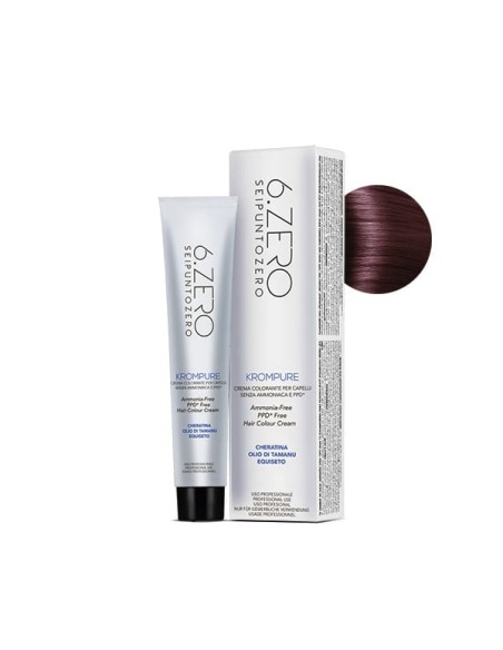 6.ZERO Krompure 5.5 Castano Chiaro Mogano 100 ml No Ammoniaca