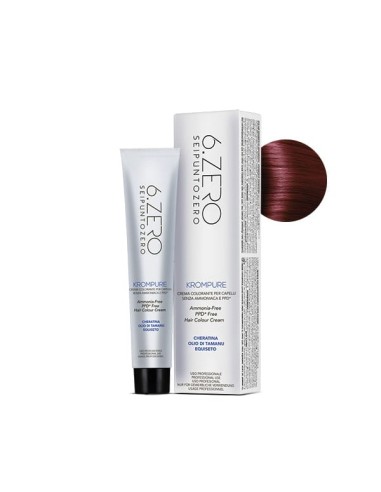 6.ZERO Krompure 5.6 Castano Chiaro Rosso No Ammoniaca 100 ml