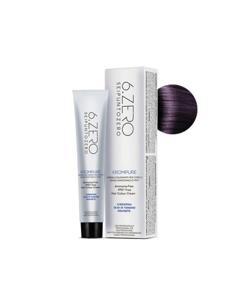 6.ZERO Krompure 6.2 Biondo Scuro Viola 100 ml No Ammoniaca
