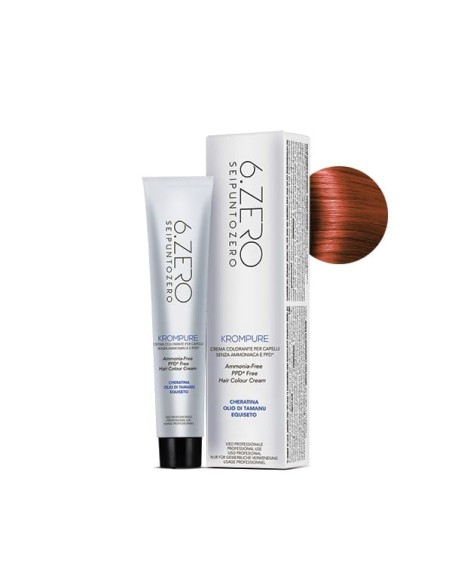 6.ZERO Krompure 7.44 Biondo Rame Intenso 100 ml No Ammoniaca