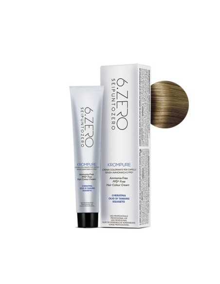 6.ZERO Krompure 8.0 Biondo Chiaro Intenso 100 ml No Ammoniaca
