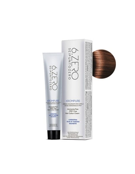 6.ZERO Krompure 6.4 Biondo Scuro Rame 100 ml No Ammoniaca