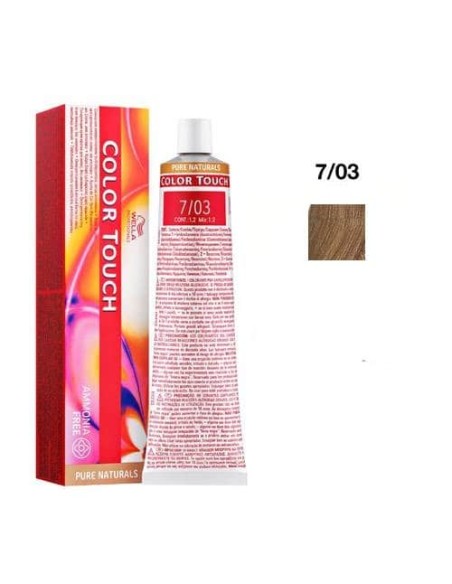 Wella Color Touch 7/03 Biondo Medio Naturale Dorato 60 ml