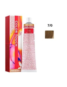 Wella Color Touch 7/0 Biondo Medio Pure Naturals senza ammoniaca 60 ml