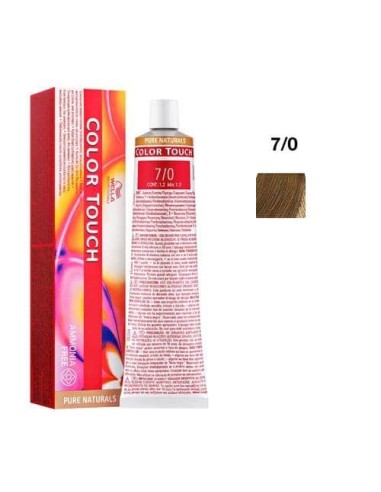Wella Color Touch 7/0 Biondo Medio Pure Naturals senza ammoniaca 60 ml