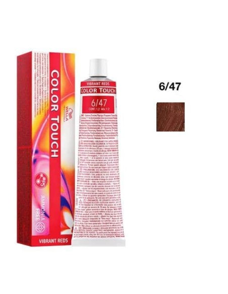 Wella Color Touch 6/47 Bronzo Rame Scuro Vibrant Reds 60 ml