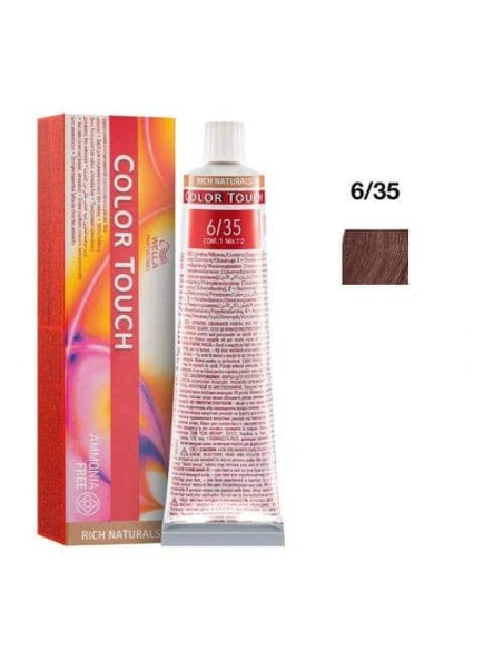 Wella Color Touch 6/35 Biondo Scuro Dorato Mogano Rich Naturals 60 ml