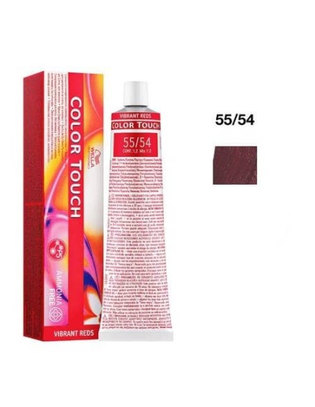 55/54 Castagna Wella Color Touch Vibrant Reds Senza Ammoniaca 60 ml