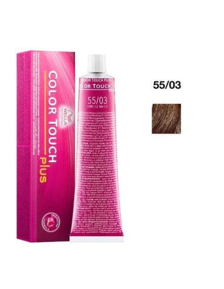 55/03 Castano Chiaro Intenso Naturale Dorato Wella Color Touch Plus Senza Ammoniaca 60 ml
