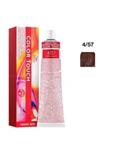 Wella Color Touch 4/57 Castano Medio Mogano Sabbia Vibrant Reds 60 ml
