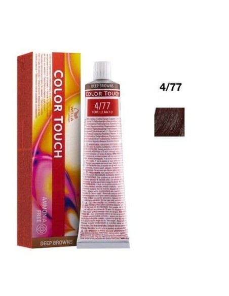 4/77 Castano Medio Sabbia Intenso Wella Color Touch Deep Browns Senza Ammoniaca 60 ml