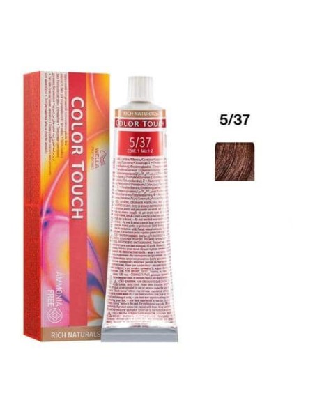 5/37 Castano Chiaro Dorato Sabbia Wella Color Touch Rich Naturals Senza Ammoniaca 60 ml