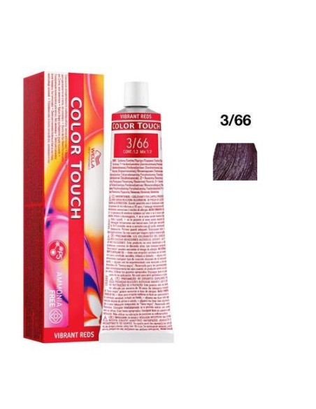 3/66 Beaujolais Scuro Wella Color Touch Vibrant Reds Senza Ammoniaca 60 ml