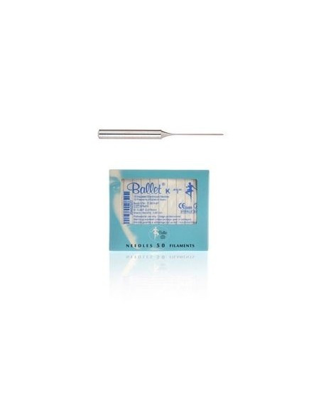 Ballet Aghi k3 inox isolati per elettroepilazione 0.075 mm 50 pz