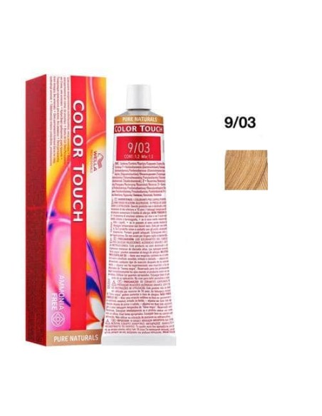 Wella Color Touch 9/03 Biondo Chiarissimo Naturale Dorato 60 ml