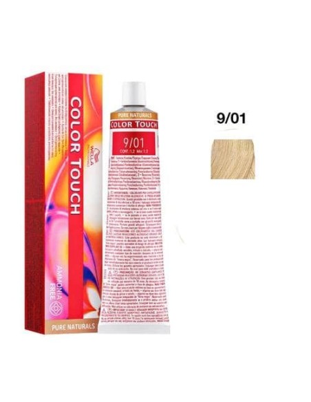 Wella Color Touch 9/01 Biondo Chiarissimo Naturale Cenere 60 ml