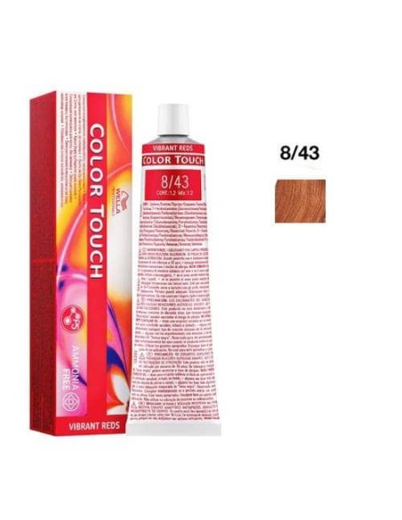 Wella Color Touch 8/43 Rame Chiaro Dorato Vibrant Reds 60 ml