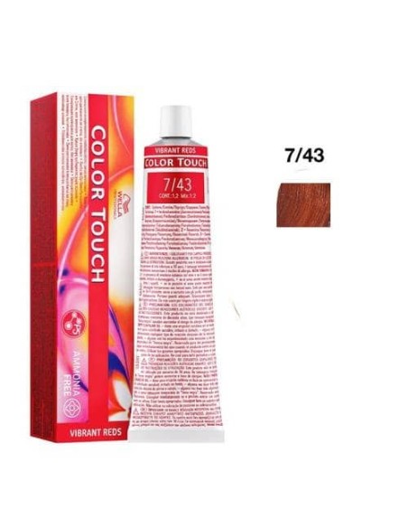 Wella Color Touch 7/43 Rame Dorato Medio Vibrant Reds 60 ml
