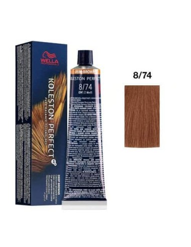 Wella Koleston Perfect Me+ 8/74 Biondo Chiaro Sabbia Ramato 60 ml
