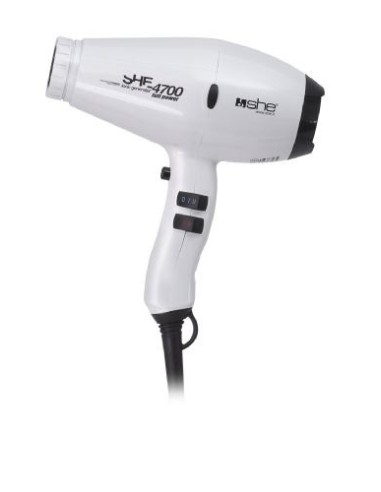 She 4700 Phon asciugacapelli ionico super leggero 1800-200 W