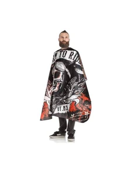 Xanitalia Pro The Barber Mantella da taglio 6 bottoni rider 140 x 160 cm