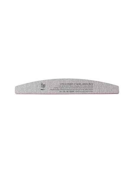 Peggy Sage Lima singola per unghie doppia faccia lavabile zebra mezzaluna 100/180