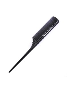 Y.S. Park Pettine a coda denti fitti YS-115 carbon black 215 mm