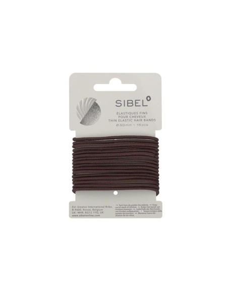 Sibel Elastico sottile castano 12 pz
