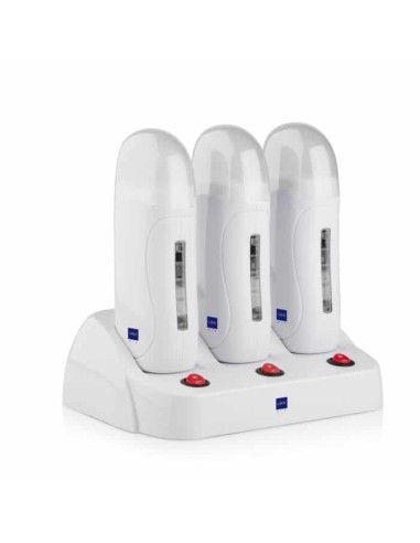 Labor Pro Trioroller Set professionale tre manipoli scaldacera con base