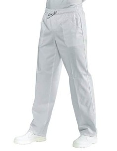 Isacco Pantalone con Elastico bianco TG s 100% cotone