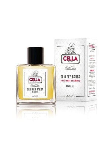 Cella Milano Olio per barba olio di argan e vitamina e 50 ml