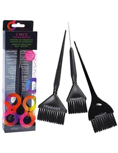 Framar Family Pack Set pennelli nero 3 pz