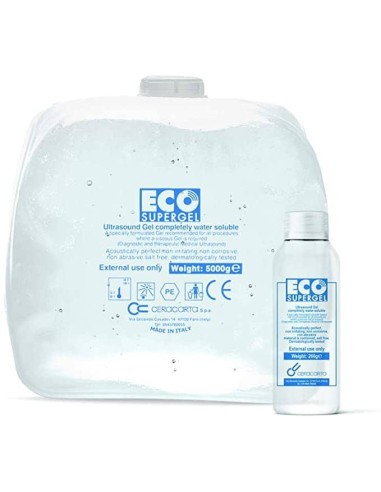 Eco Supergel Gel conduttore trasparente ultrasound per ultrasuoni trattamenti laser e luce pulsata - 5 kg