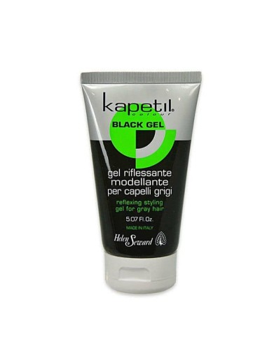 Helen Seward Kapetil Black Gel modellante riflessante per capelli grigi 150 ml