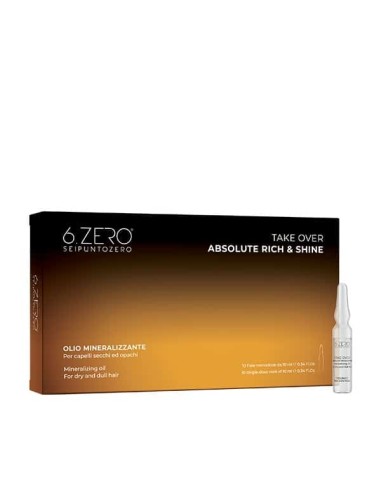 6.ZERO Take Over Absolute Rich & shine fiale olio mineralizzante 10x10 ml